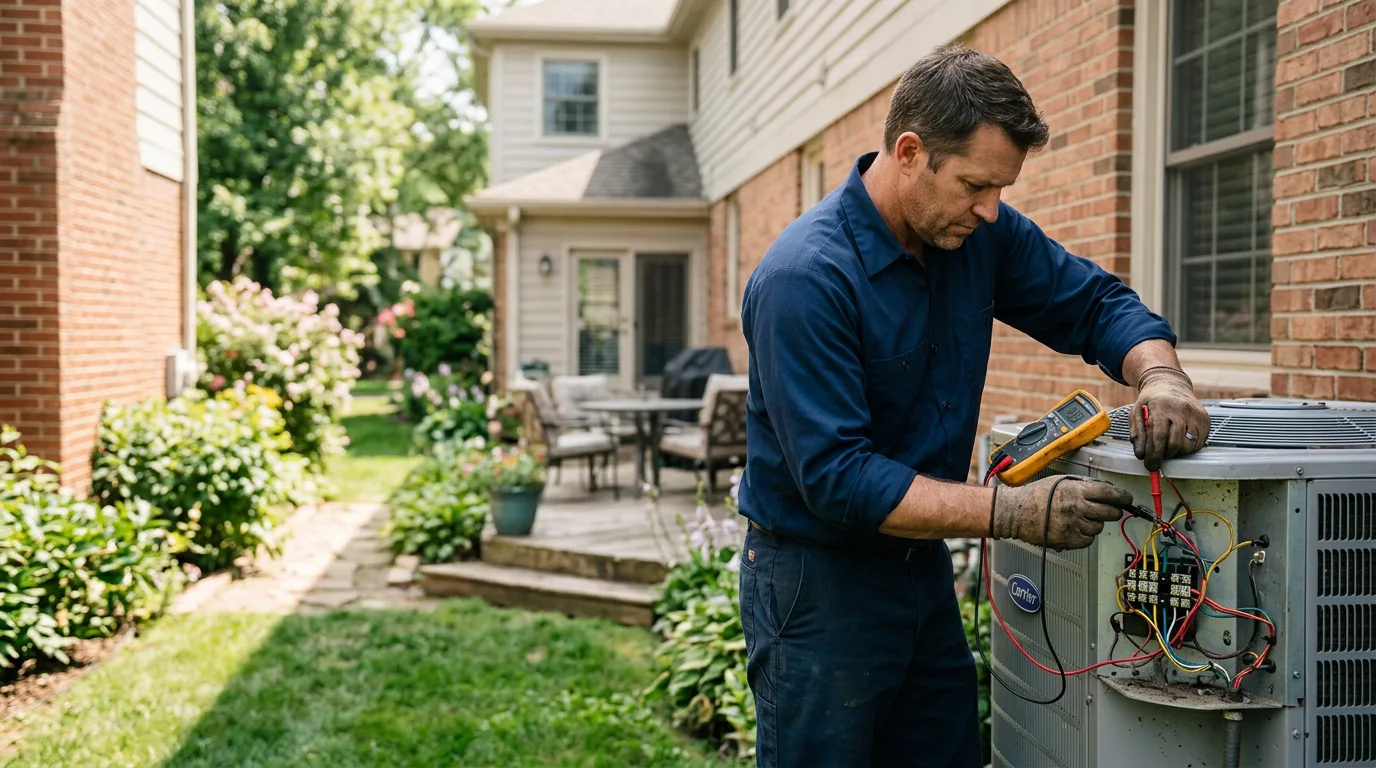 HVAC technician working near Everett, WA